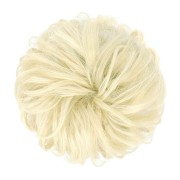 Messy Bun Hair Fastery met verfrommeld kunsthaar - 88 Bleek Blond