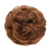 Messy Bun Hair Fastery met verfrommeld kunsthaar - #33A Licht gouden kastanjebruin