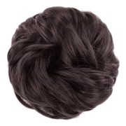 Messy Bun Hair Fastery met verfrommeld kunsthaar - #6 Bruin
