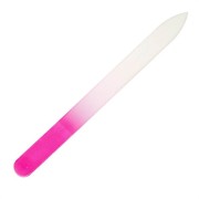 Glazen nagelvijl - Wit/Roze Ombre