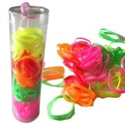 Snag Free Haar elastieken in een tube - Neon Edition - 50 stk.