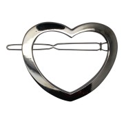SOHO Heart Metaal Haar Clip - Zilver
