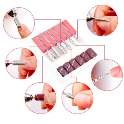 6-in-1 Elektrische nagelvijl voor manicure en pedicure
