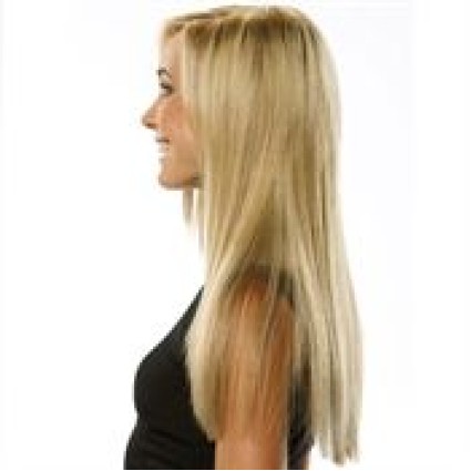 Clip-on hair extensions - 50 cm - #613 Blond