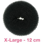Haar Donut - Zwart - XL 12cm