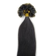 Hot Fusion hair extensions - 60 cm - #1B Natuurlijk Zwart
