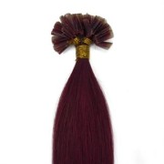 Hot Fusion hair extensions - 60 cm - #33 Rood