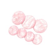 Soho Opal Hair Buckles - Rosa
