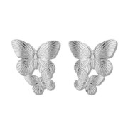 Chris Rubin - Butterflies Butterflies Oorbellen - Zilver