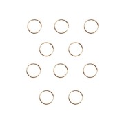 Decoreer Hair Rings - Hair Loop Rings - Gold (10 pc's)