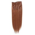 Clip-on hair extensions - 50 cm - #33 Rood